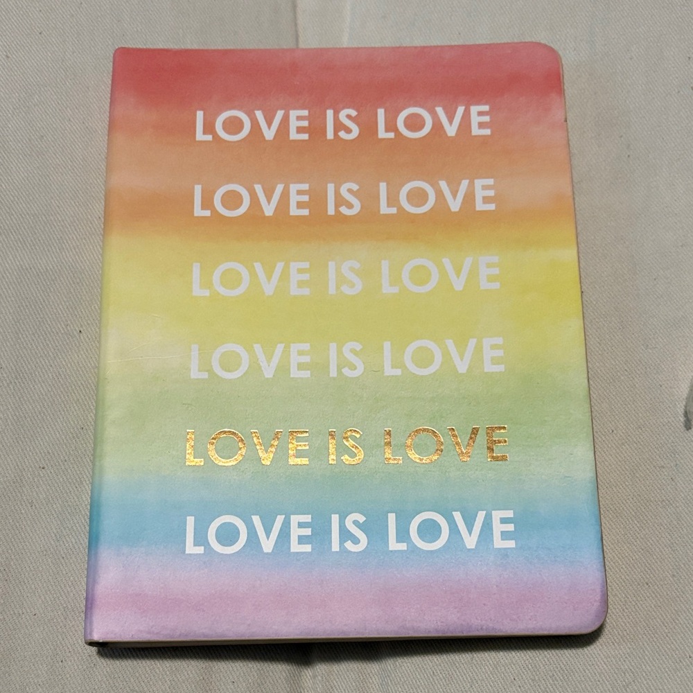 Love Is Love Rainbow Notebook